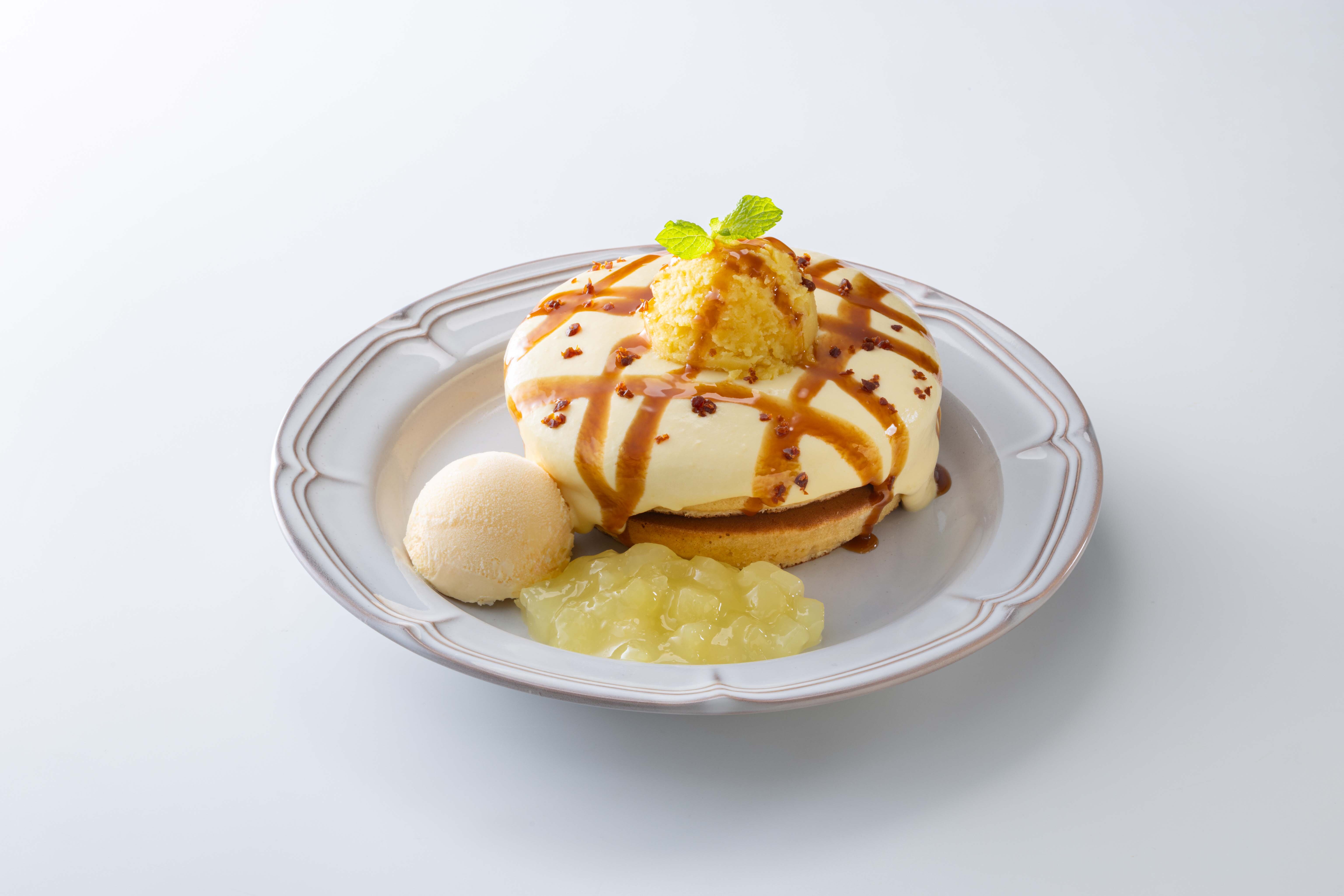 珈琲館　キャラメル薫る スイートポテトホットケーキ